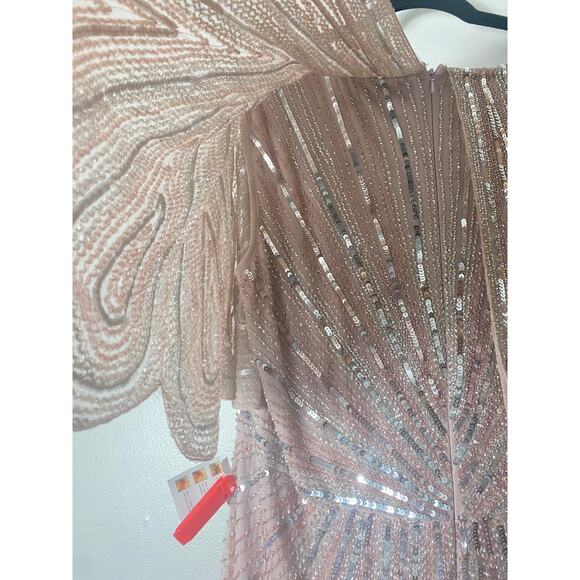 NWT MAC DUGGAL DRESS GOWN 20 PINK MOTHER OF BRIDE FORMAL BRIDESMAID EVENING - Picture 13 of 16